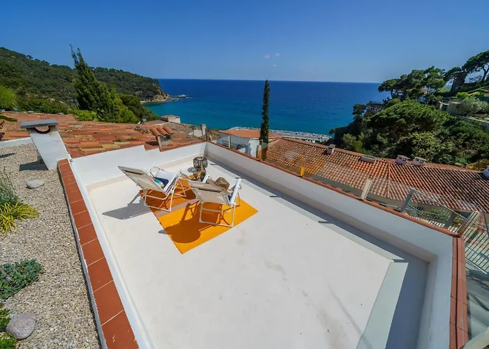 Perla Azul Lux, Vista Mar En Cala Canyelles, Aircon Lägenhet *
