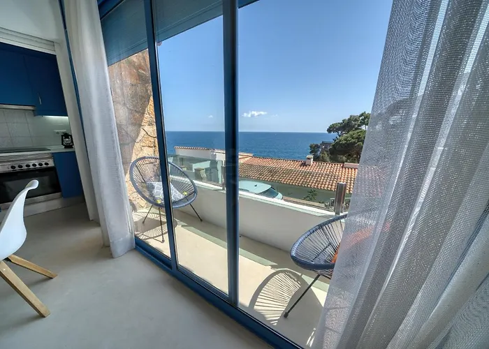 Perla Azul Lux, Vista Mar En Cala Canyelles, Aircon Lägenhet Lloret de Mar