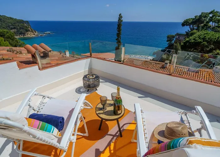 Lägenhet Perla Azul Lux, Vista Mar En Cala Canyelles, Aircon *