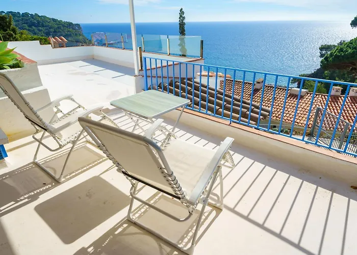 Perla Azul Lux, Vista Mar En Cala Canyelles, Aircon Lägenhet *
